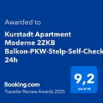 Appartamento Kurstadt Moderne 2zkb Balkon-p-platz Flexible Check-in 24 H