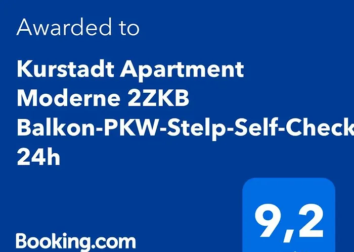 Apartman Kurstadt Moderne 2zkb Balkon-p-platz Flexible Check-in 24 H